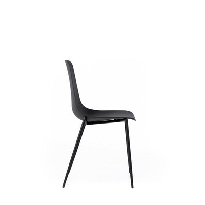 sedia moderna scocca in polipropilene colore nero