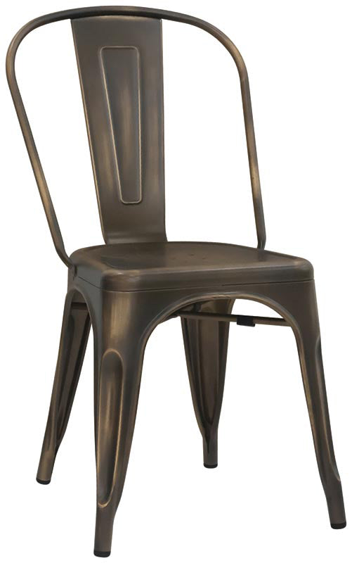 Set da 2 Sedia industrial in metallo verniciato