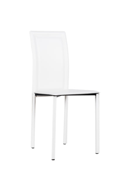 Set da 4 Sedia design da salotto in cuoio rigenerato - vari colori