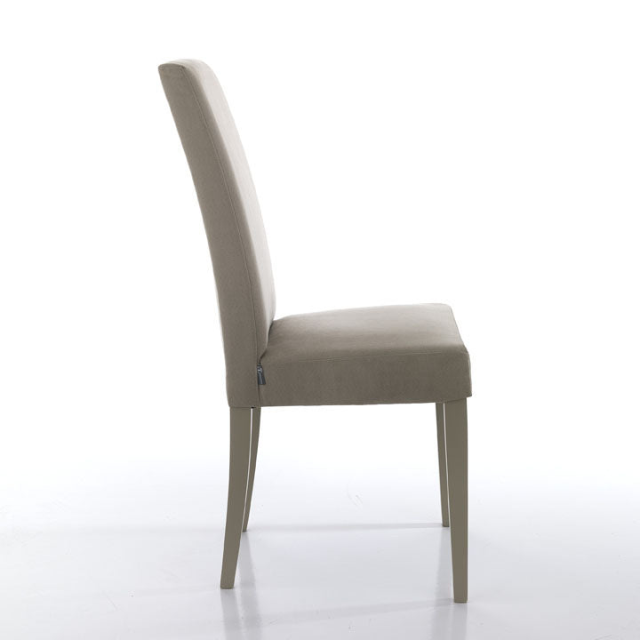 sedia moderna in velluto corda