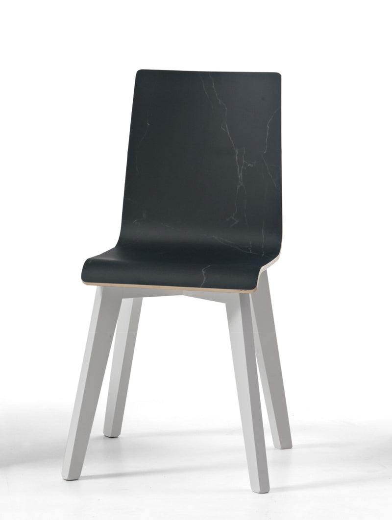 Victor - Set da 2 Sedia moderna per soggiorno  in legno cm 40x40x89h - vari colori