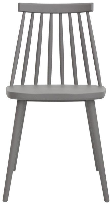 sedia moderna in polipropilene modello classico colore grigio