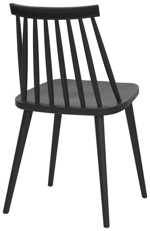 sedia moderna in polipropilene modello classico colore nero