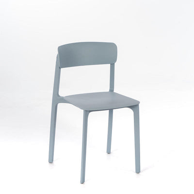 Set da 4 Sedia in polipropilene per esterno moderna cm 41x46x79h - vari colori