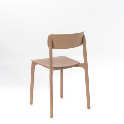 Set da 4 Sedia in polipropilene per esterno moderna cm 41x46x79h - vari colori