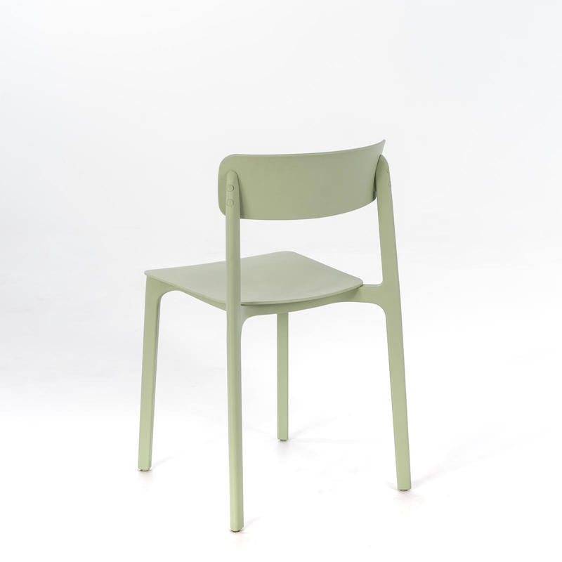 Set da 4 Sedia in polipropilene per esterno moderna cm 41x46x79h - vari colori