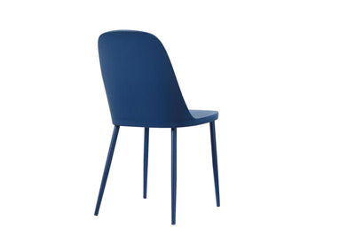 sedia in polipropilene colore blu