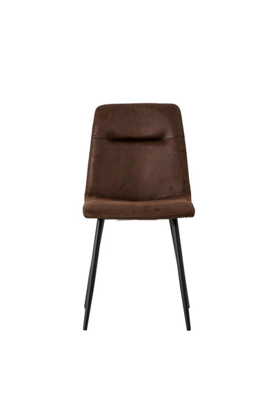 sedia moderna in similpelle vintage colore marrone