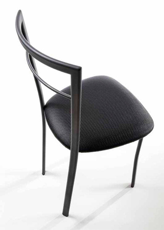 Nicole - Set da 4 Sedia living struttura in metallo seduta in ecopelle cm 39x48x83h - vari colori