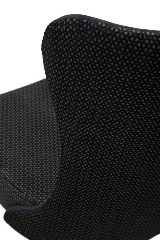 sedia moderna schienale alto rivestita in tessuto colore nero