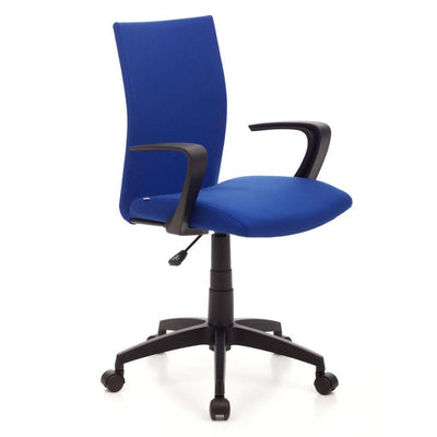 sedia da ufficio regolabile operativa tessuto colore blu