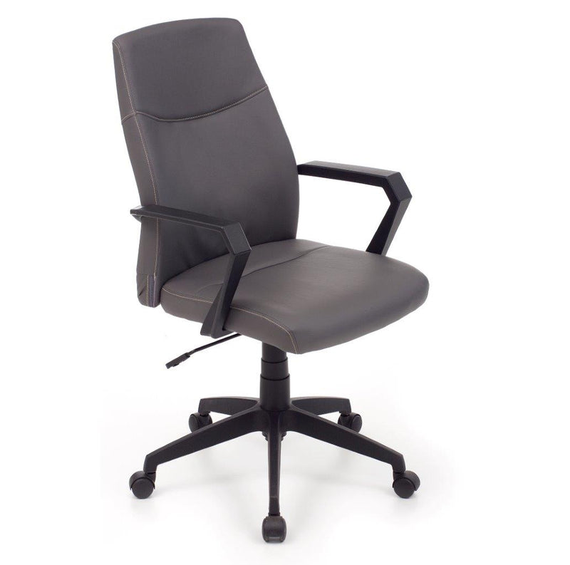 Poltrona regolabile direzionale per ufficio con ruote seduta in similpelle cm 59x59x98/105h - vari colori