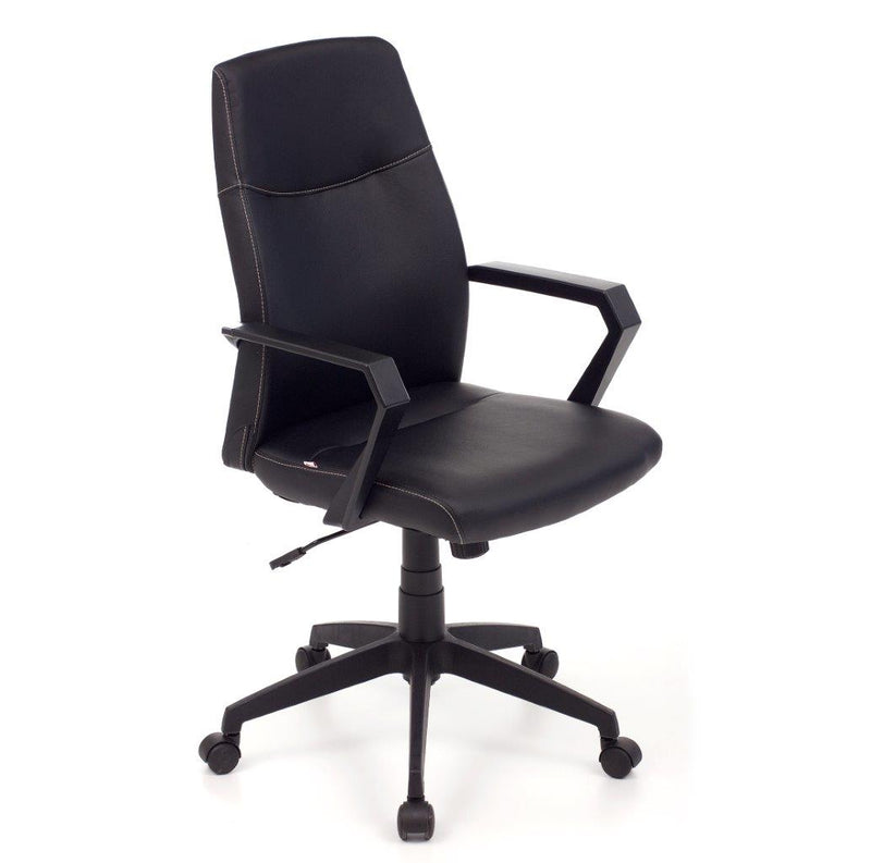 Poltrona regolabile direzionale per ufficio con ruote seduta in similpelle cm 59x59x98/105h - vari colori