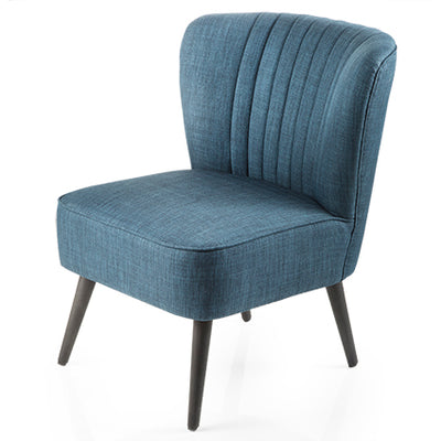 Poltrona imbottita moderna rivestita in tessuto cm 58x68x75h - vari colori