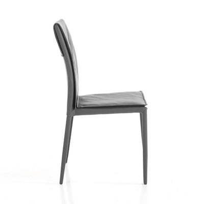 sedia moderna in similpelle colore grigio