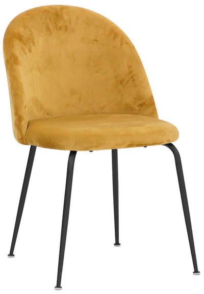 Set da 2 sedia moderna seduta in velluto struttura in metallo cm 42x46x78h - vari colori