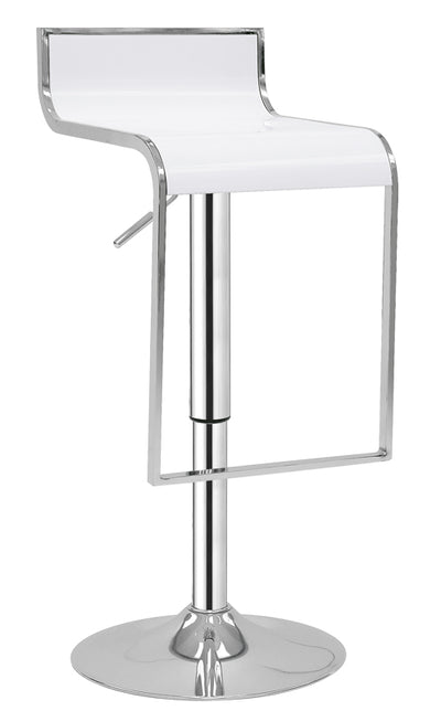 Set da 2 Sgabello regolabile moderno in metallo e abs cm 36x40x93/73h - vari colori