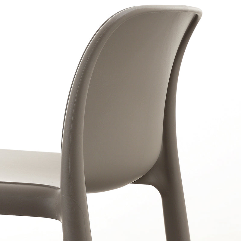 Set da 4 sgabello moderno impilabile in resina con fiberglass - vari modelli