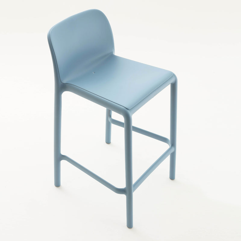 Set da 4 sgabello moderno impilabile in resina con fiberglass - vari modelli