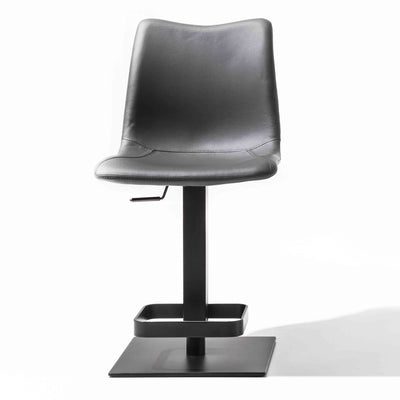 Set da 2 Sgabello girevole e regolabile in ecopelle e metallo cm 45x51x110/115h - vari colori