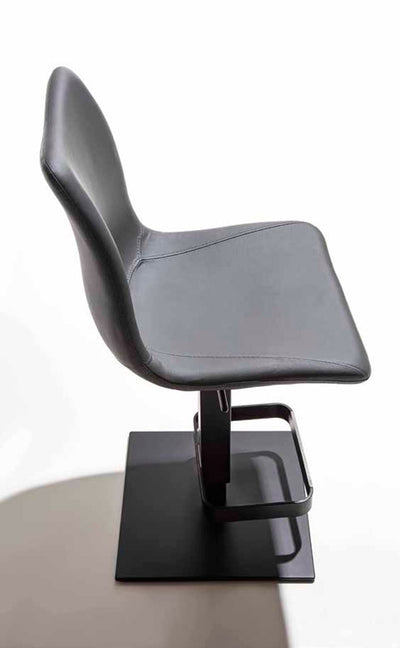 Set da 2 Sgabello girevole e regolabile in ecopelle e metallo cm 45x51x110/115h - vari colori