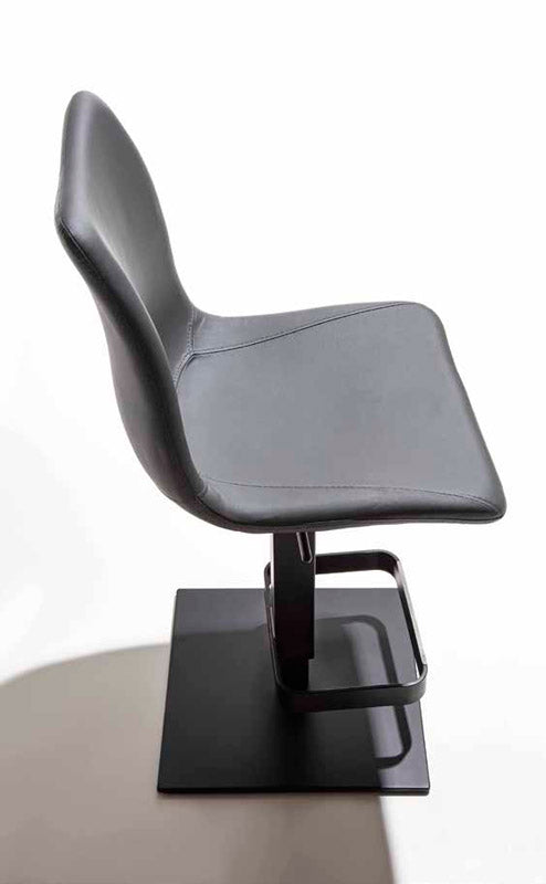 Set da 2 Sgabello girevole e regolabile in ecopelle e metallo cm 45x51x110/115h - vari colori