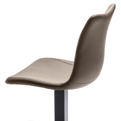 Set da 2 Sgabello girevole e regolabile in ecopelle e metallo cm 45x51x110/115h - vari colori