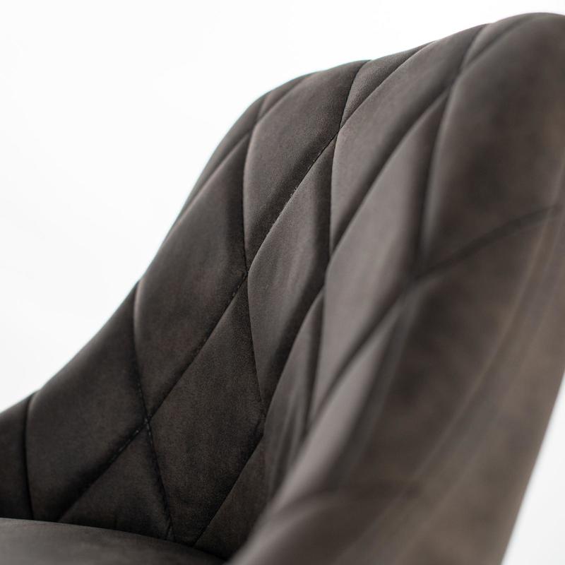 sgabello moderno alto in similpelle vintage colore marrone