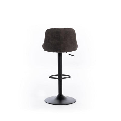 sgabello moderno alto in similpelle vintage colore marrone
