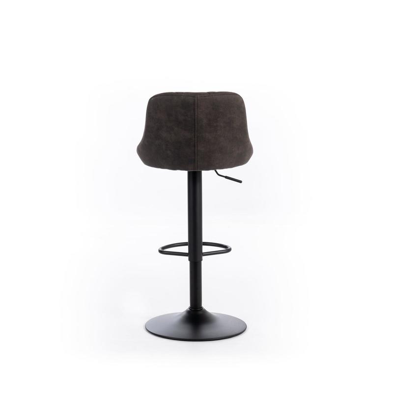 sgabello moderno alto in similpelle vintage colore marrone