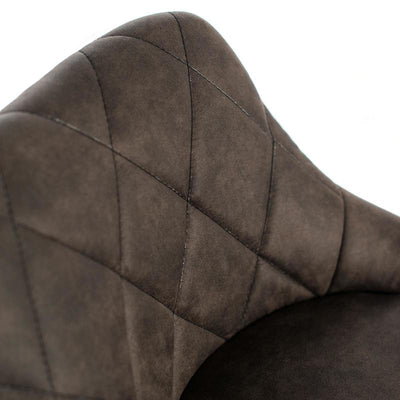 sgabello moderno alto in similpelle vintage colore marrone