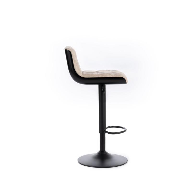 sgabello alto regolabile stile industrial vintage colore beige