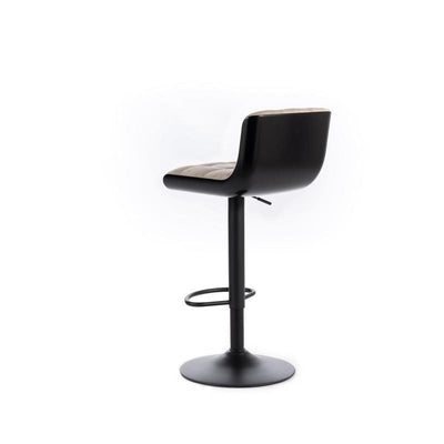 sgabello alto regolabile stile industrial vintage colore beige