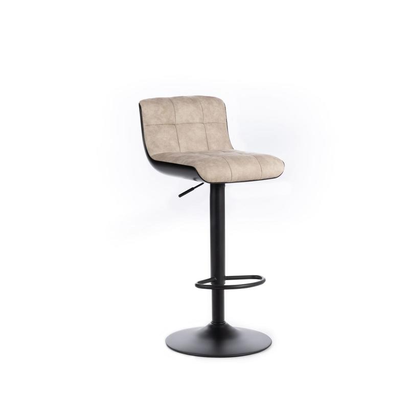 sgabello alto regolabile stile industrial vintage colore beige