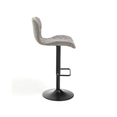 Set da 2 Sgabello regolabile struttura in metallo seduta in similpelle cm 48x55x87/107h