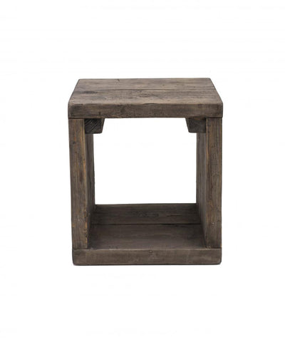 sgabello cubo finitura brunita