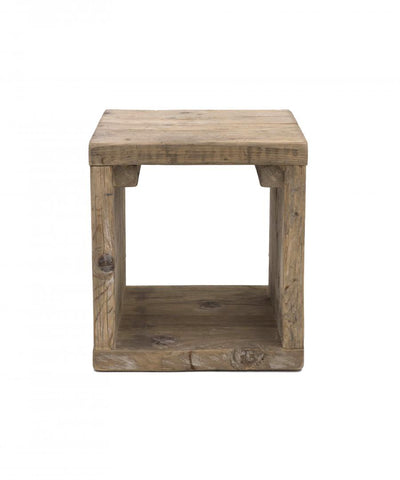 sgabello cubo finitura naturale