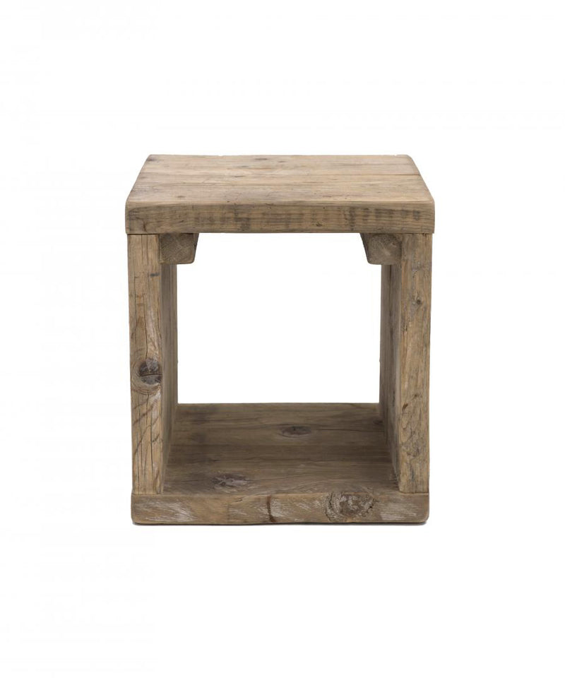 sgabello cubo finitura naturale