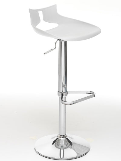 Set da 2 Sgabello da bar regolabile struttura in metallo cromato cm 40x40x71/90h - vari colori