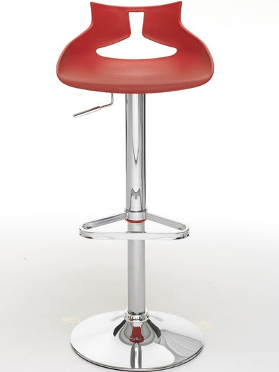 Set da 2 Sgabello da bar regolabile struttura in metallo cromato cm 40x40x71/90h - vari colori
