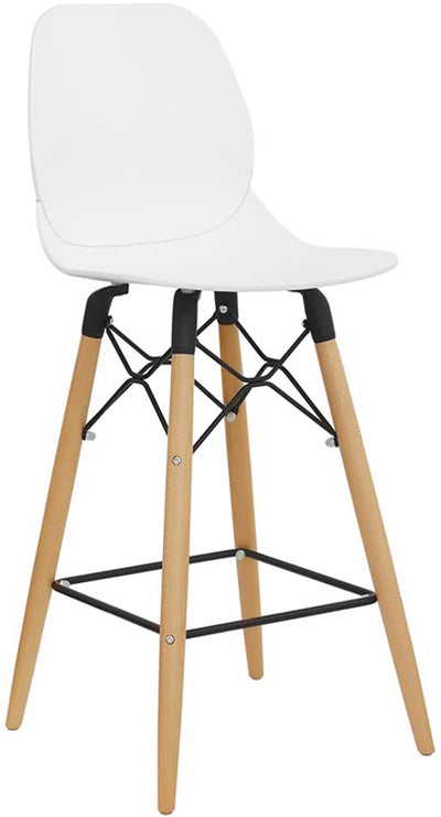 Set da 2 Sgabello moderno stile Eames cm 44x40x105h - vari colori