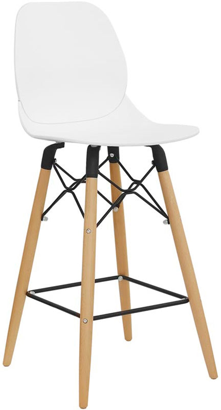 Set da 2 Sgabello moderno stile Eames cm 44x40x105h - vari colori