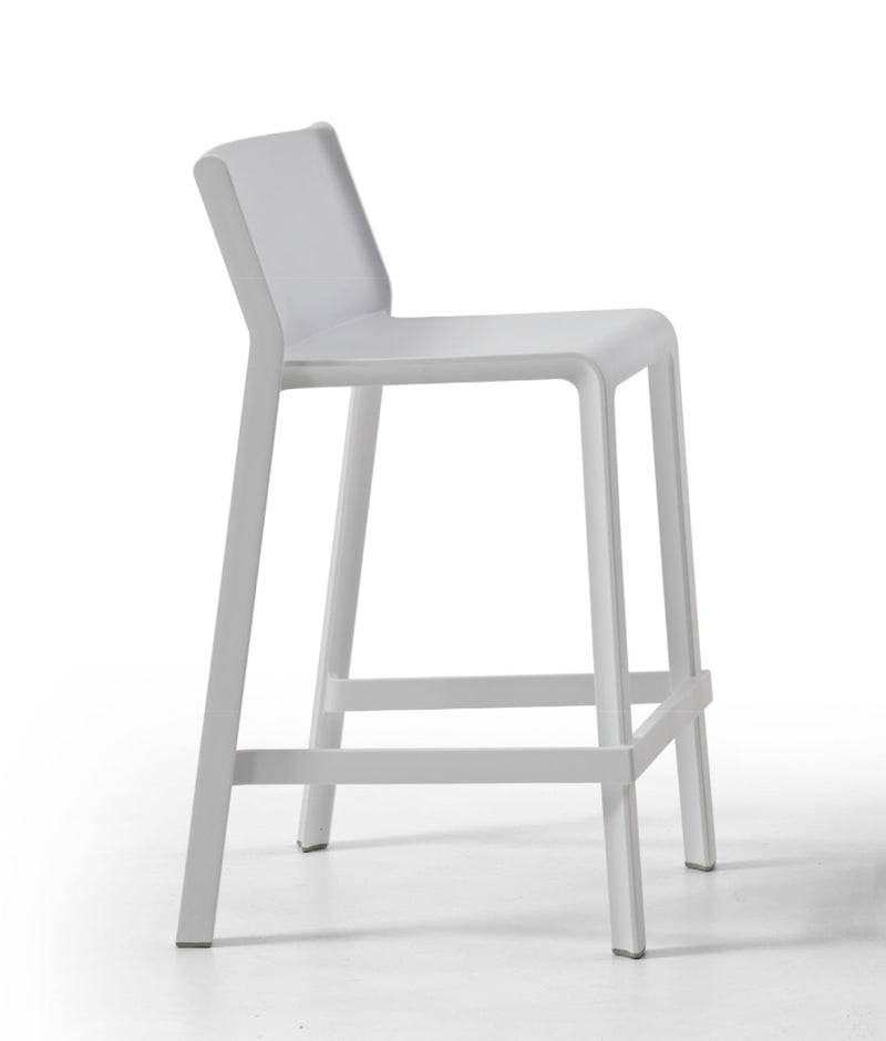 Renata - Set da 2 Sgabello moderno alto in polipropilene cm 50x51x100h - vari colori