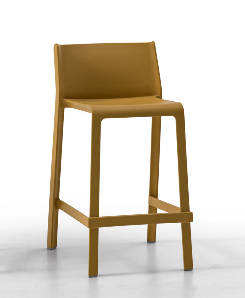 Renata - Set da 2 Sgabello moderno alto in polipropilene cm 50x51x100h - vari colori
