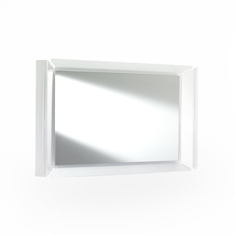 Specchio da parete moderno rettangolare con cornice in acrilico cm 63x5x39h