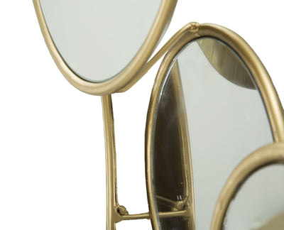 specchio da parete moderno cornice dorata