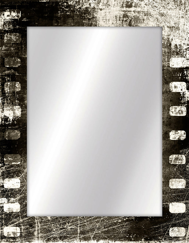 Specchio design vintage in legno da parete moderno cm 70x90
