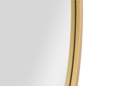 Specchio rotondo da parete con cornice in metallo colore oro cm 72x3x71h