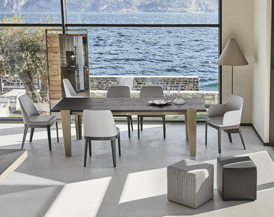 Matrix fisso - Tavolo da pranzo rettangolare moderno Bontempi cm 170x90x75h - vari colori