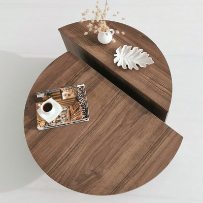 Set da 2 tavolino basso da salotto stile moderno - vari colori